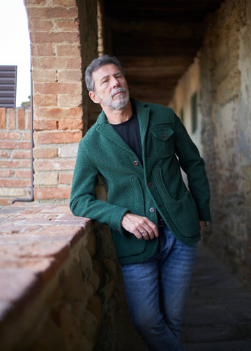 Iconic jacket in Casentino wool